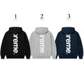 White Backprint Fashion Hoodies